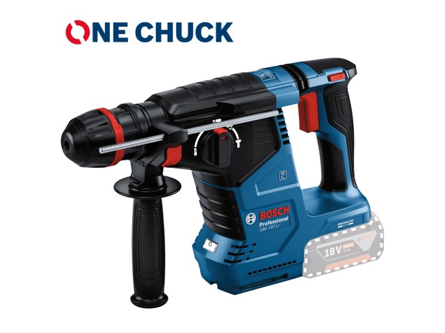 Akumulatorsko vrtalno kladivo Bosch z vpenjalno glavo ONECHUCK GBH 187-LI, 0611923121